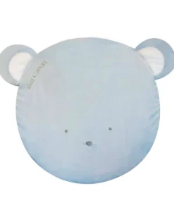 Doudou et Compagnie Tapis de jeu en forme de tête d'Ours bleu - 1M