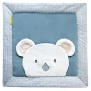 Doudou et Compagnie Tapis de Parc koala Yoca - bleu / vert - 100 x 100 cm