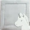 Doudou et Compagnie Tapis de Parc Licorne - gris - 100 x 100 cm