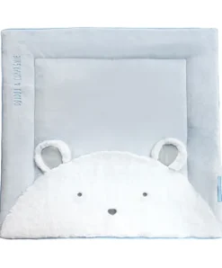 Doudou et Compagnie Tapis de Parc Ours bleu - 100 x 100 cm