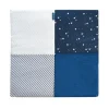 Doudou et Compagnie Tapis d'éveil Bébé - Bleu marine/ Blanc - 100 X 100 cm