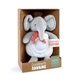Doudou et Compagnie Veilleuse bébé elephant -15 cm