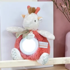 Doudou et Compagnie Veilleuse bébé girafe - 15 cm
