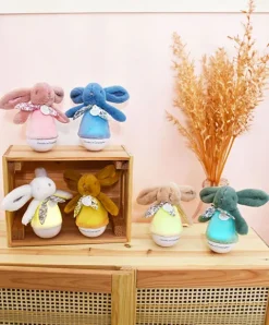 Doudou et Compagnie Veilleuse bebe musicale Culbuto verte - 16 cm