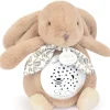 Doudou et Compagnie Veilleuse Lapin Musicale Projection mur et chansons Douces - Beige