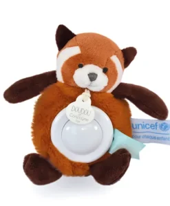 Doudou et Compagnie Veilleuse peluche panda roux - 15 cm - Unicef